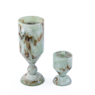 Elegant Resin Mabkhar Set of 2 pcs - Green
