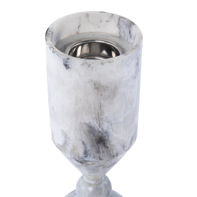 Elegant Resin Mabkhar Set of 2 pcs - White & Black