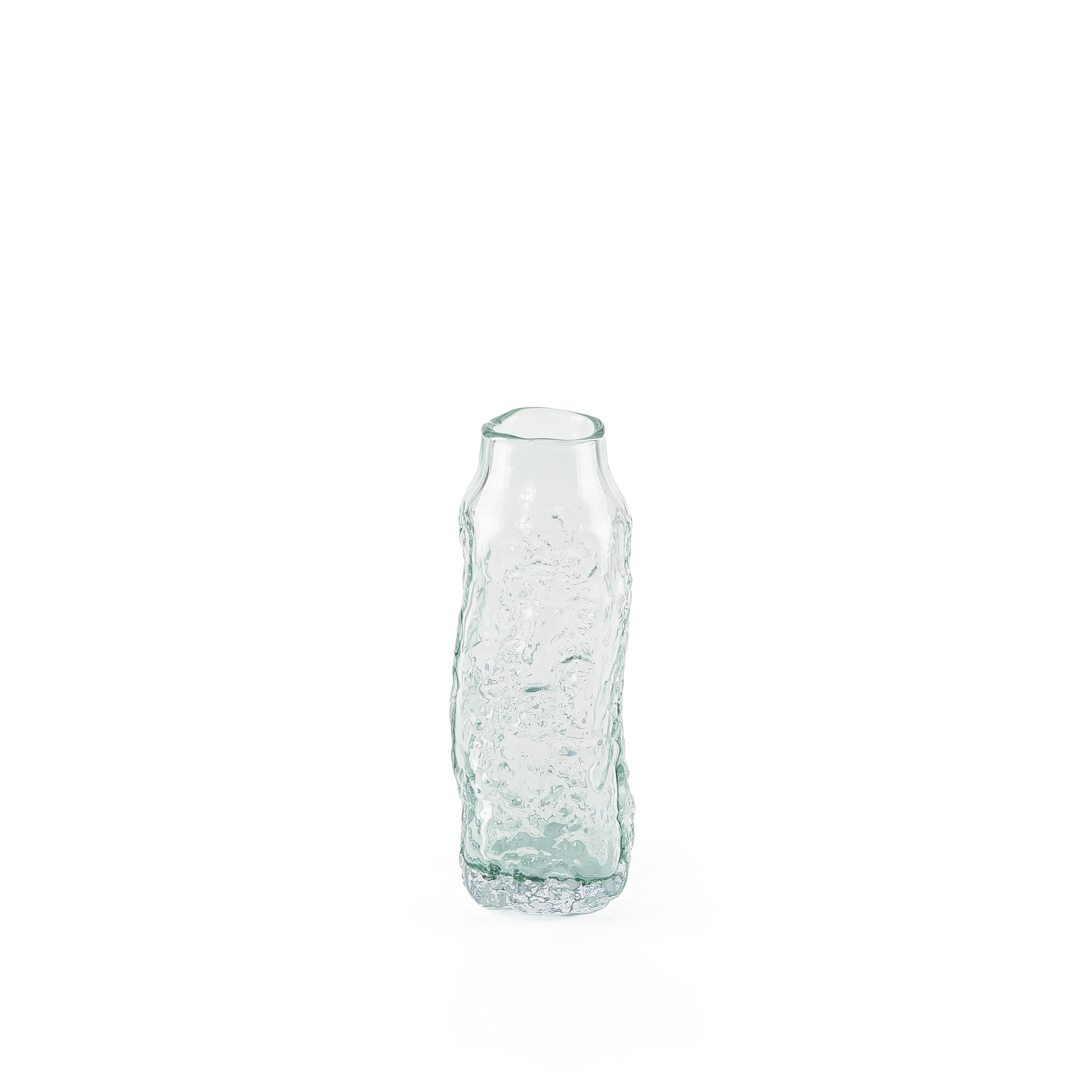 Traditional transparent glass vase