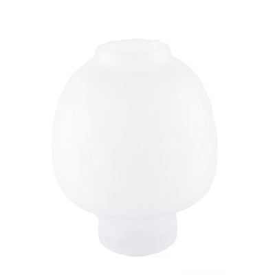 Elegant white glass vase - large