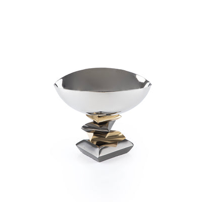 Metal Nut Bowl – Black & Gold