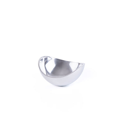 Medium Metal Bowl - Silver