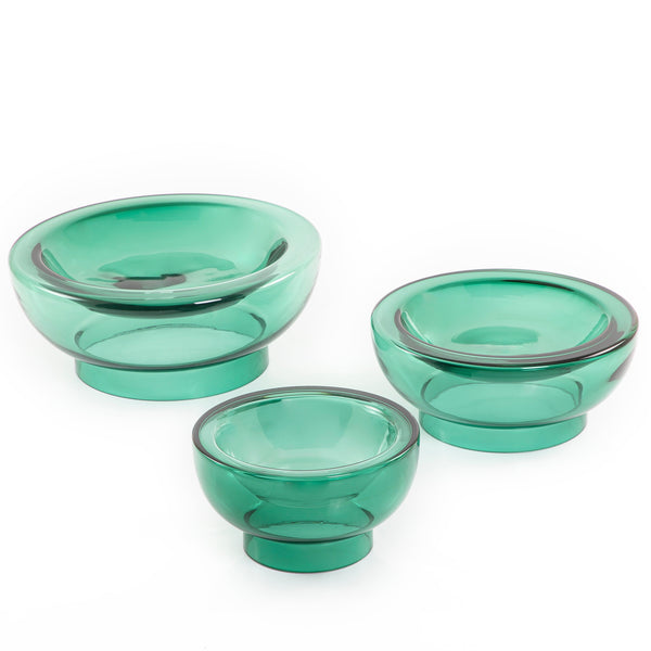 Sets of 3 glass bowls - CASCADES