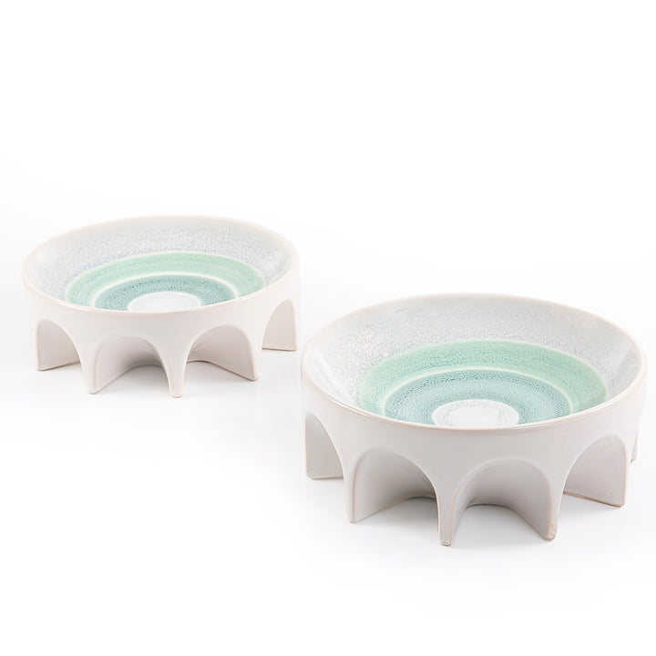 Set of 2 ceramic plate with gift box