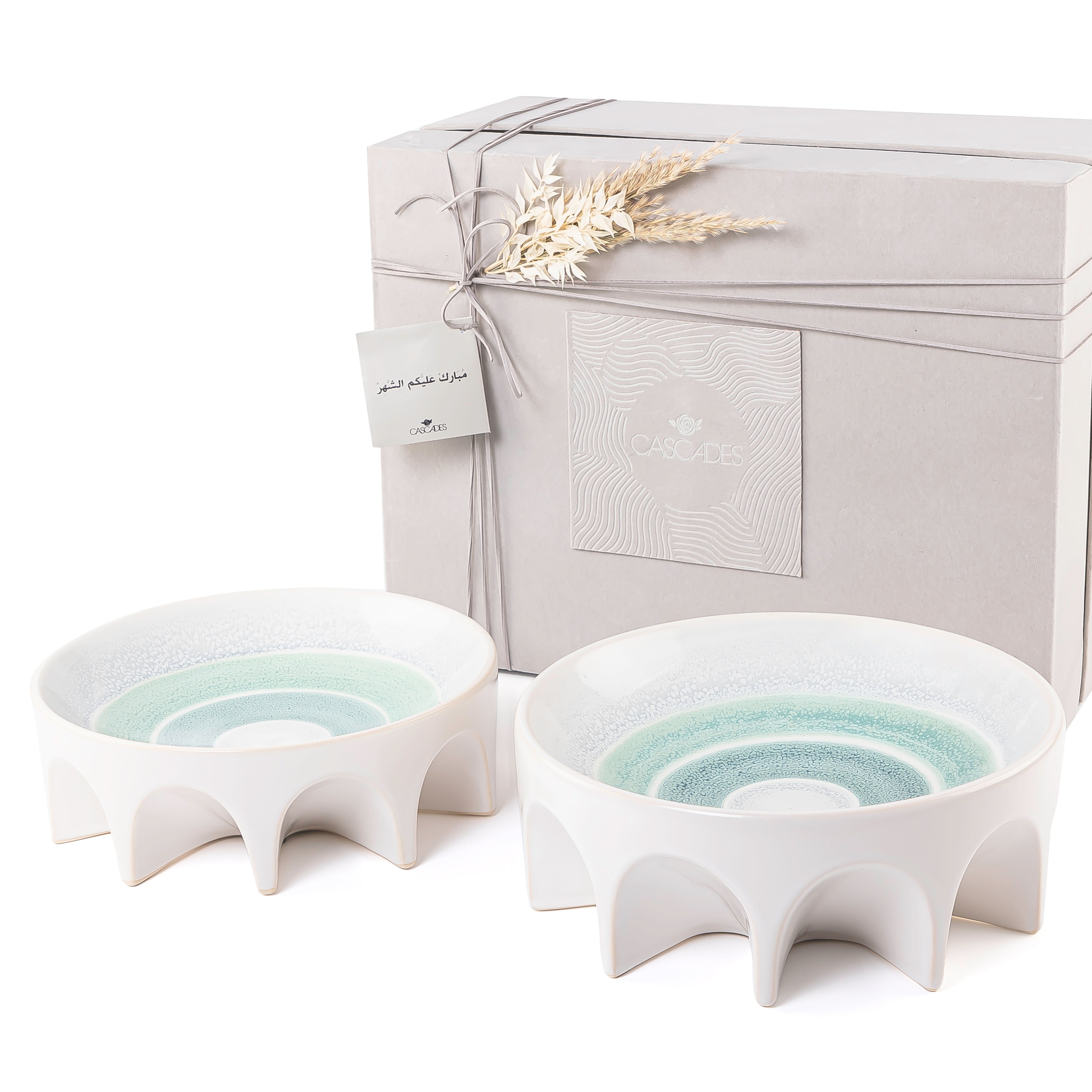 طقم 2 وعاء سيراميك