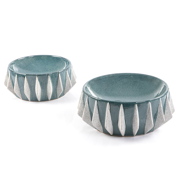 Set of 2 ceramic plate with gift box
