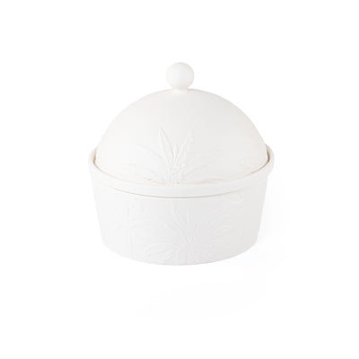 Round Pottery Bowl and Dome cover