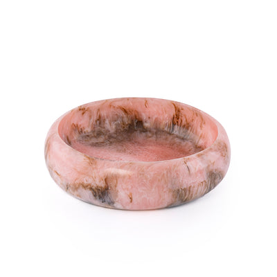 Resin Round Serving Bowl - Pink