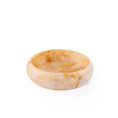 وعاء تقديم دائري من الراتينج – عنبر 