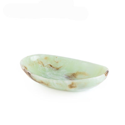 Large Resin Oval Plate - Green