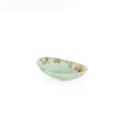 Small Resin Oval Plate - Green