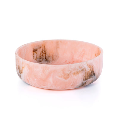 Large Resin Round Serving Bowl - Pink