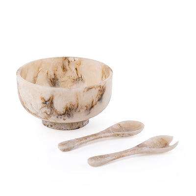 وعاء تقديم من الراتينج مع ملعقتين مع بوكس هدايا – بيج 