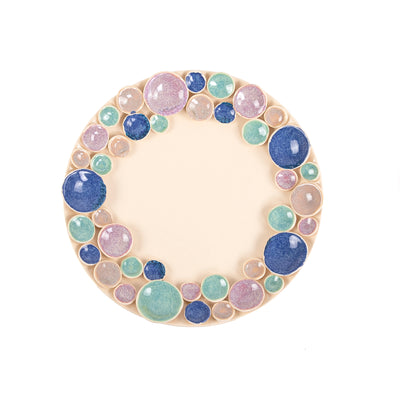 Circular ceramic plate