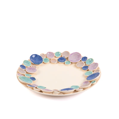 Circular ceramic plate