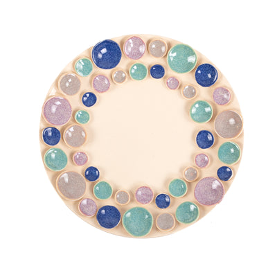 Circular ceramic plate