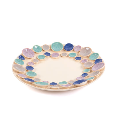 Circular ceramic plate