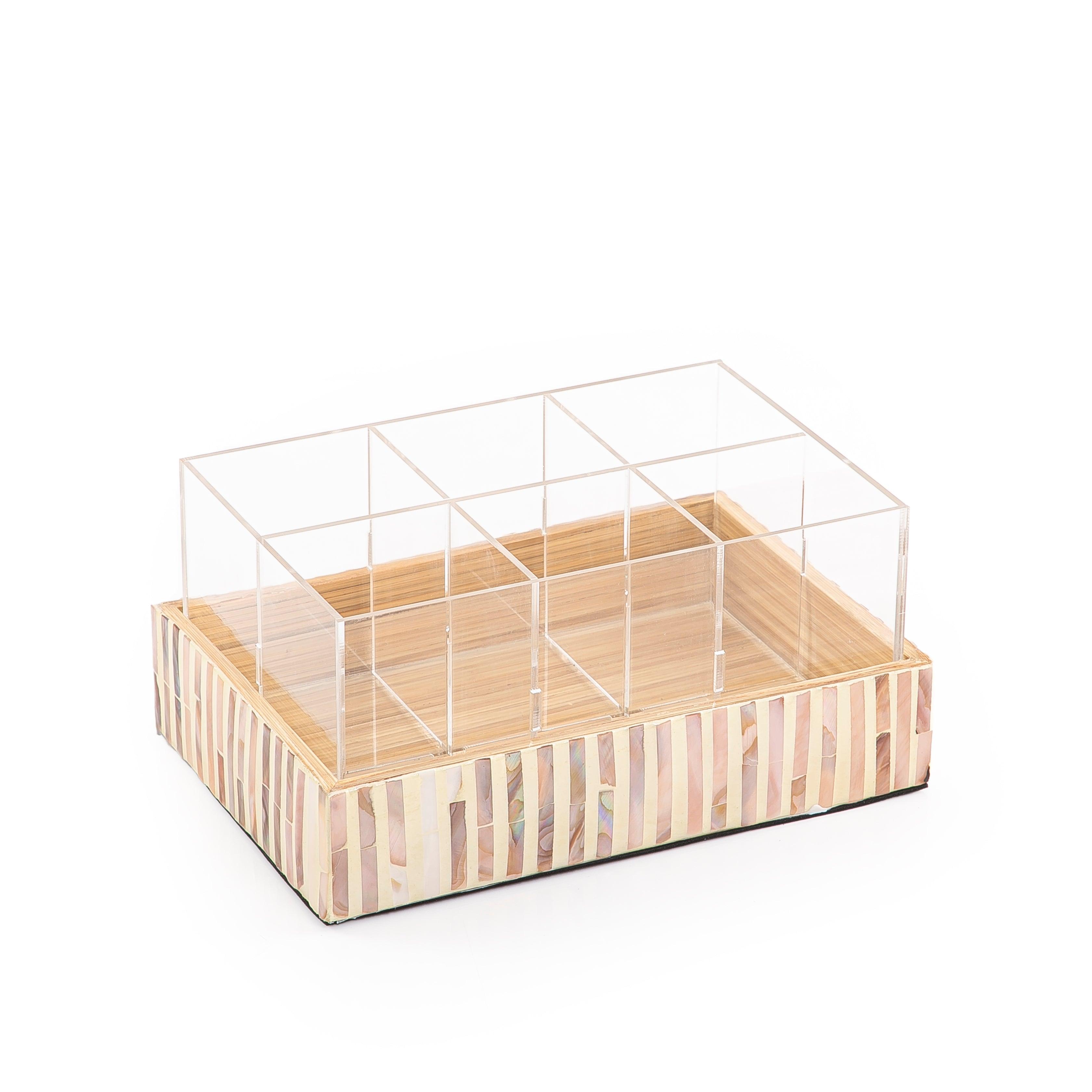 Mother of pearl water bottles box - CASCADES