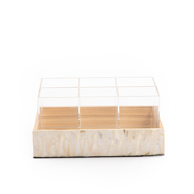 صينية اكريلك مع قاعدة صدف 