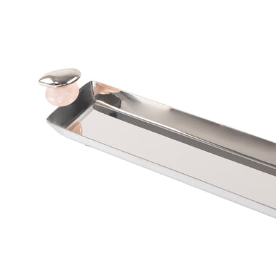 صينية معدنية لامعة - صغيرة