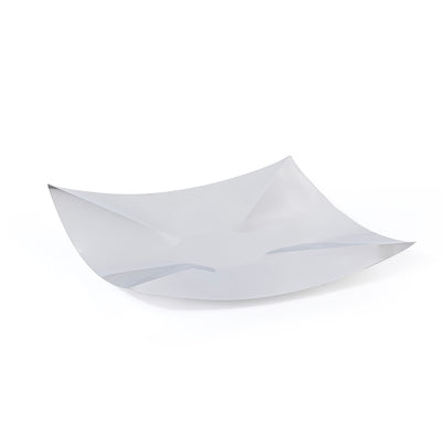 طبق تقديم معدني أنيق بلمسة فضية - كبير