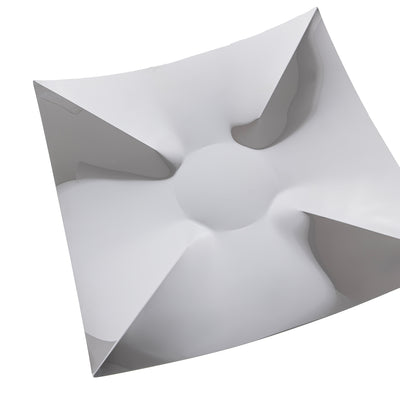 طبق تقديم معدني أنيق بلمسة فضية - كبير