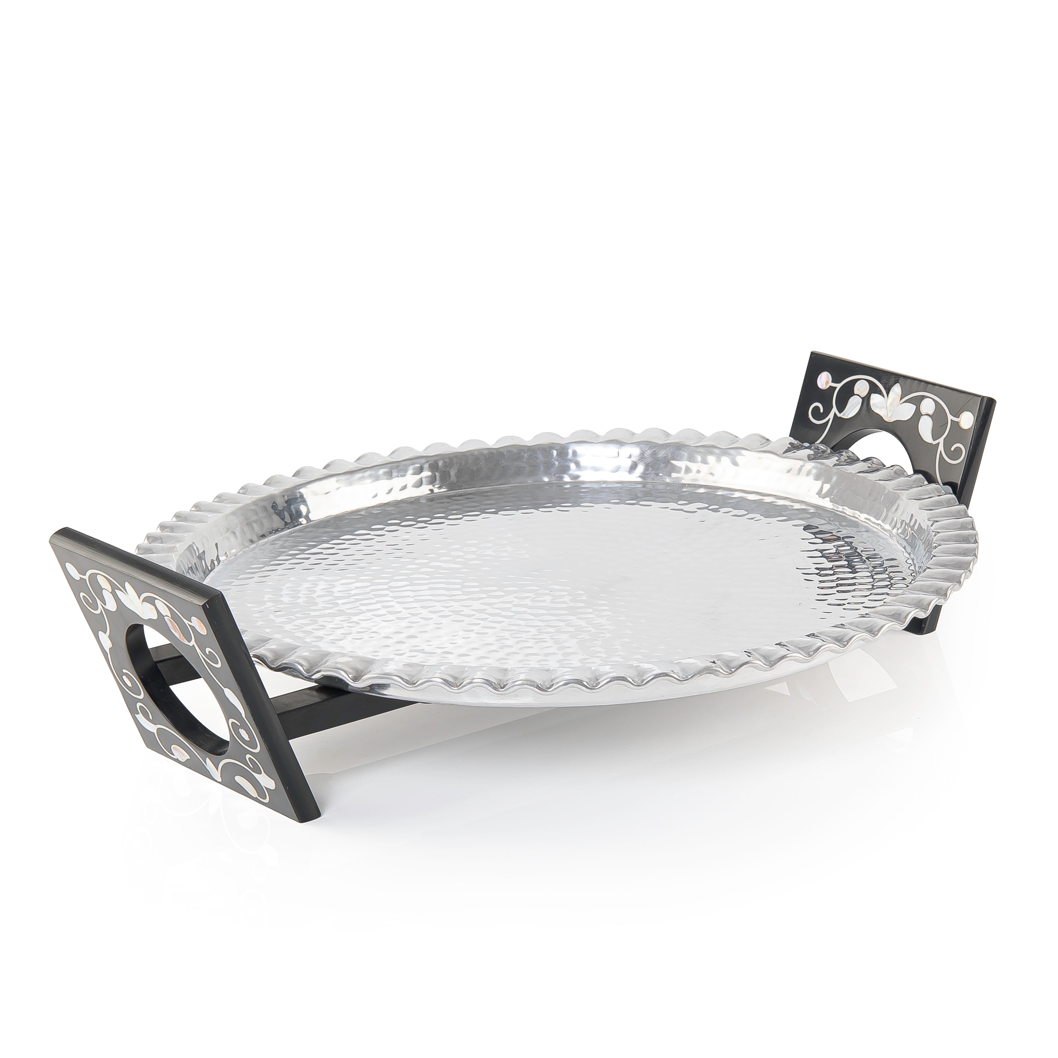 صينية ألمنيوم دائرية كبيرة