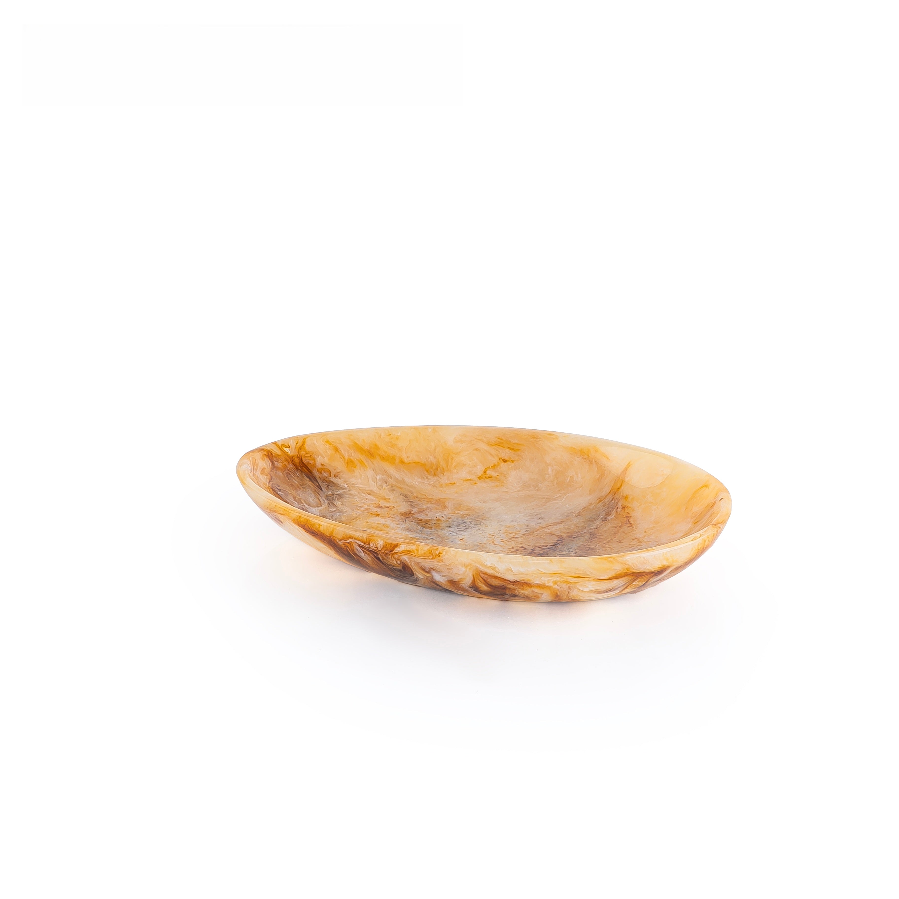 Small Resin Serving Platter - Amber