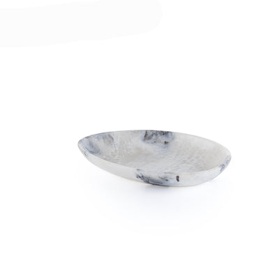 Small Resin Serving Platter - Black & White