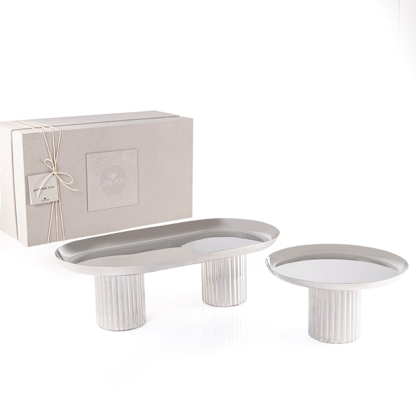 Set of 2 stanless stell stand with gift box