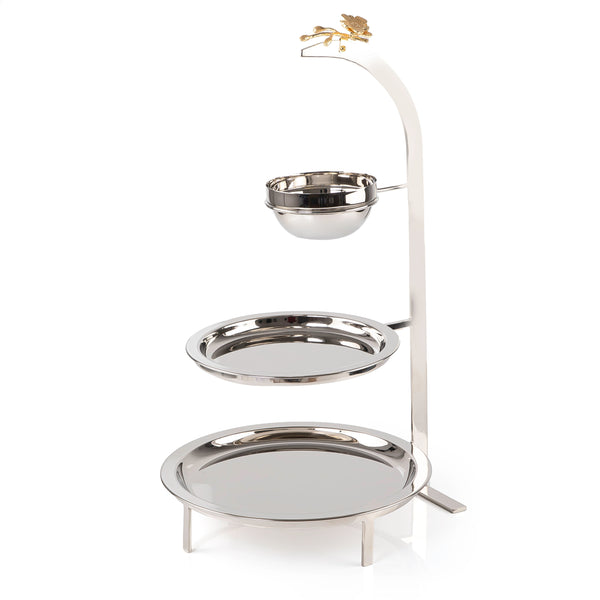 3-Tier Nickel Plated Cake Stand