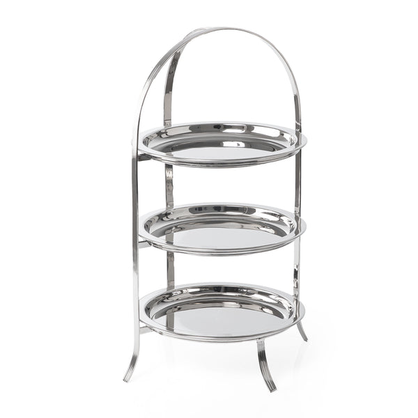 3-Tier Nickel Plated Cake Stand