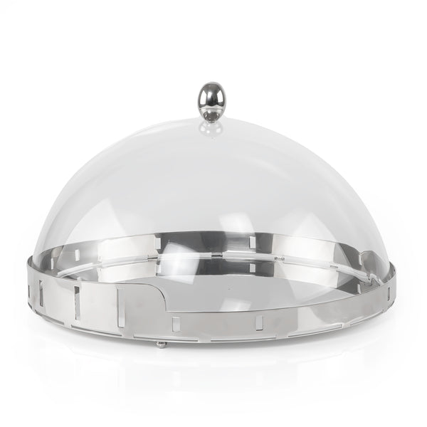 Stainless Steel Cake Stand with Acrylic Dome