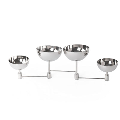 Stainless Steel Stand with 4 Bowls