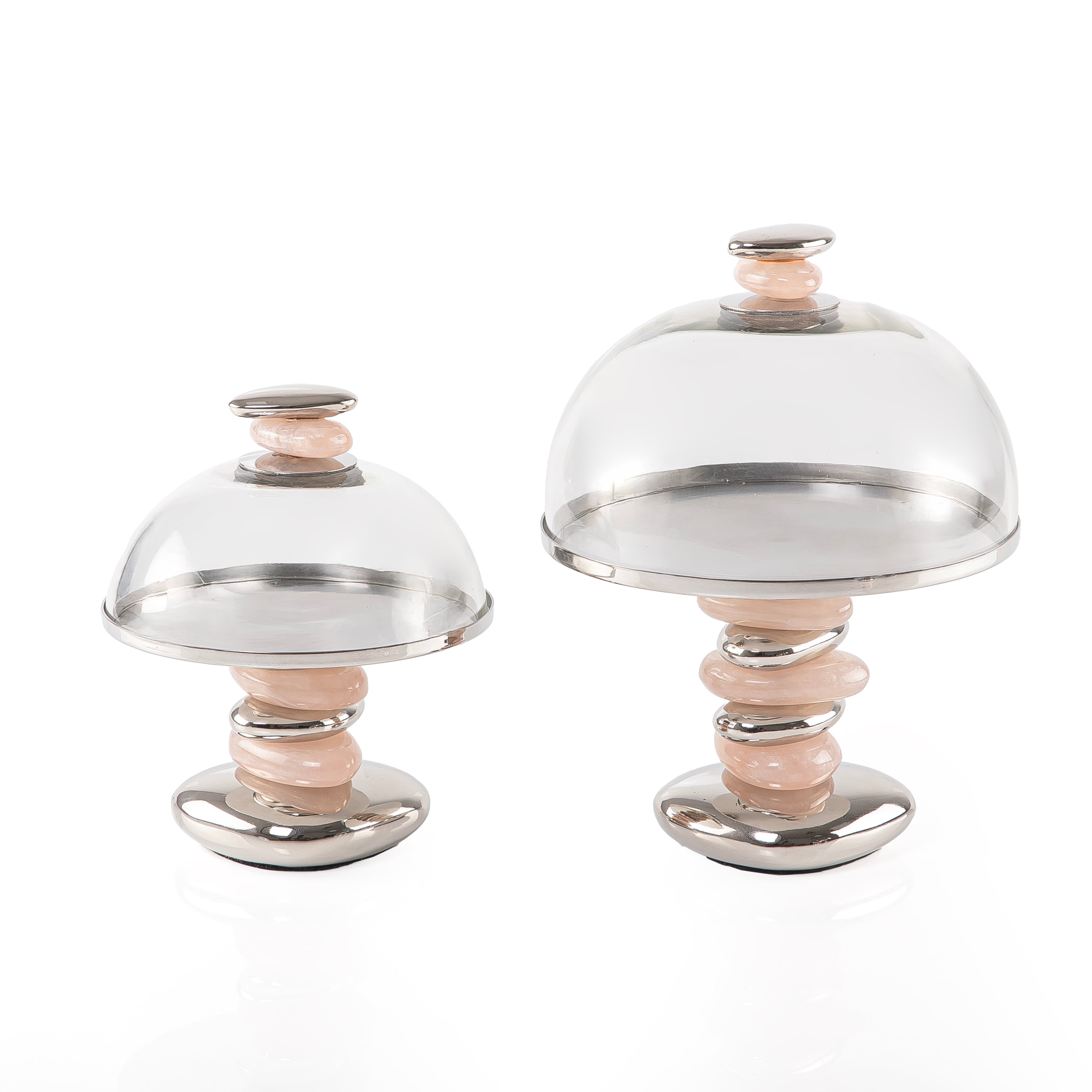 Set of 2 metal cup cake stand with gift box