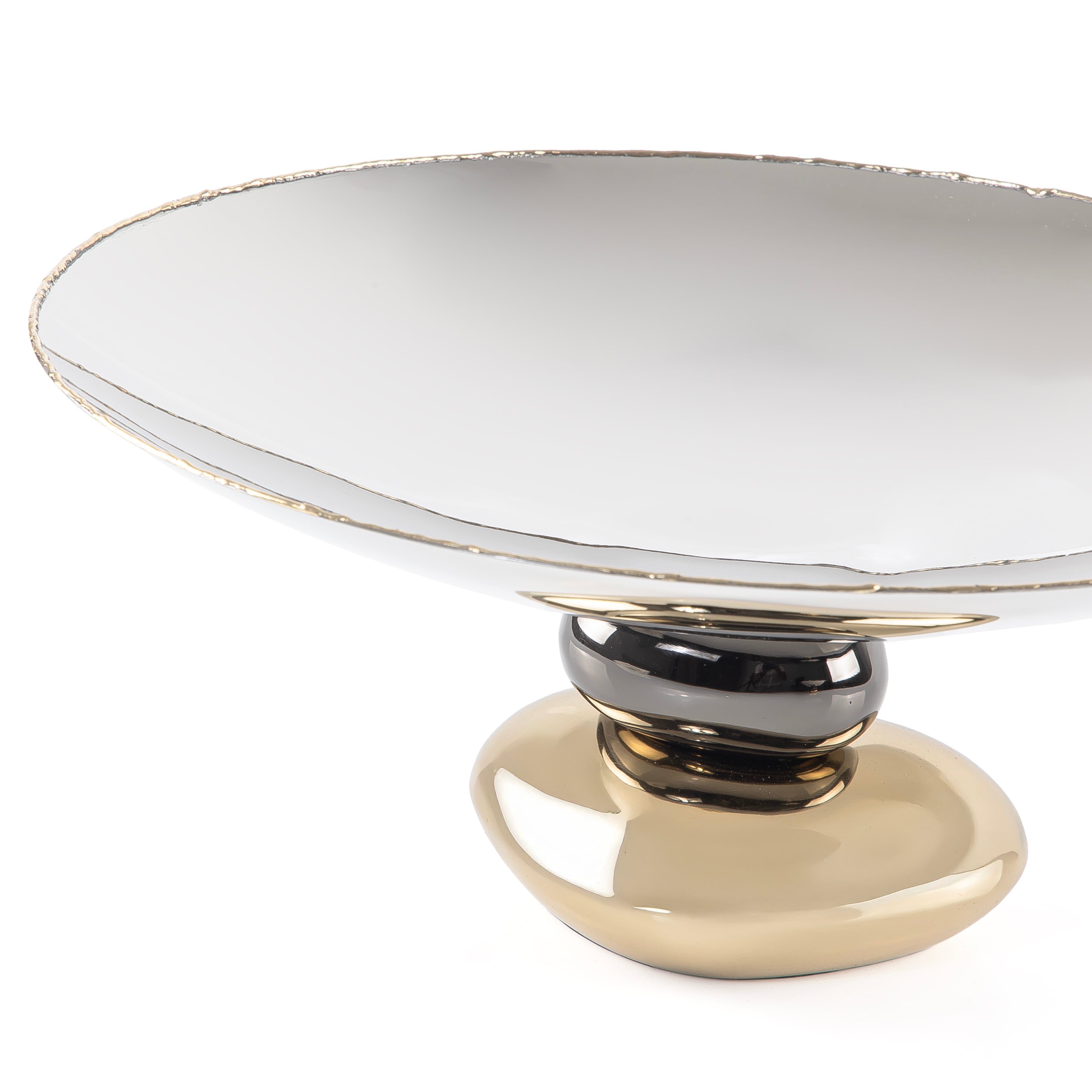 Elegant stainless steel serving bowl - Large