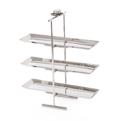 Metal three tiers cake stand