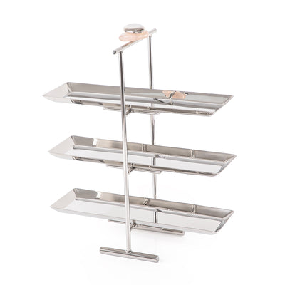 Metal three tiers cake stand