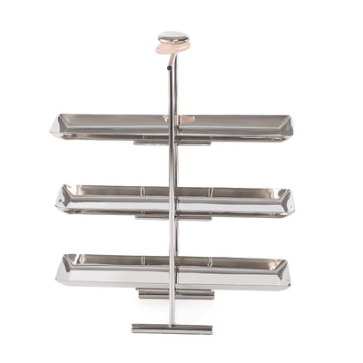 Metal three tiers cake stand
