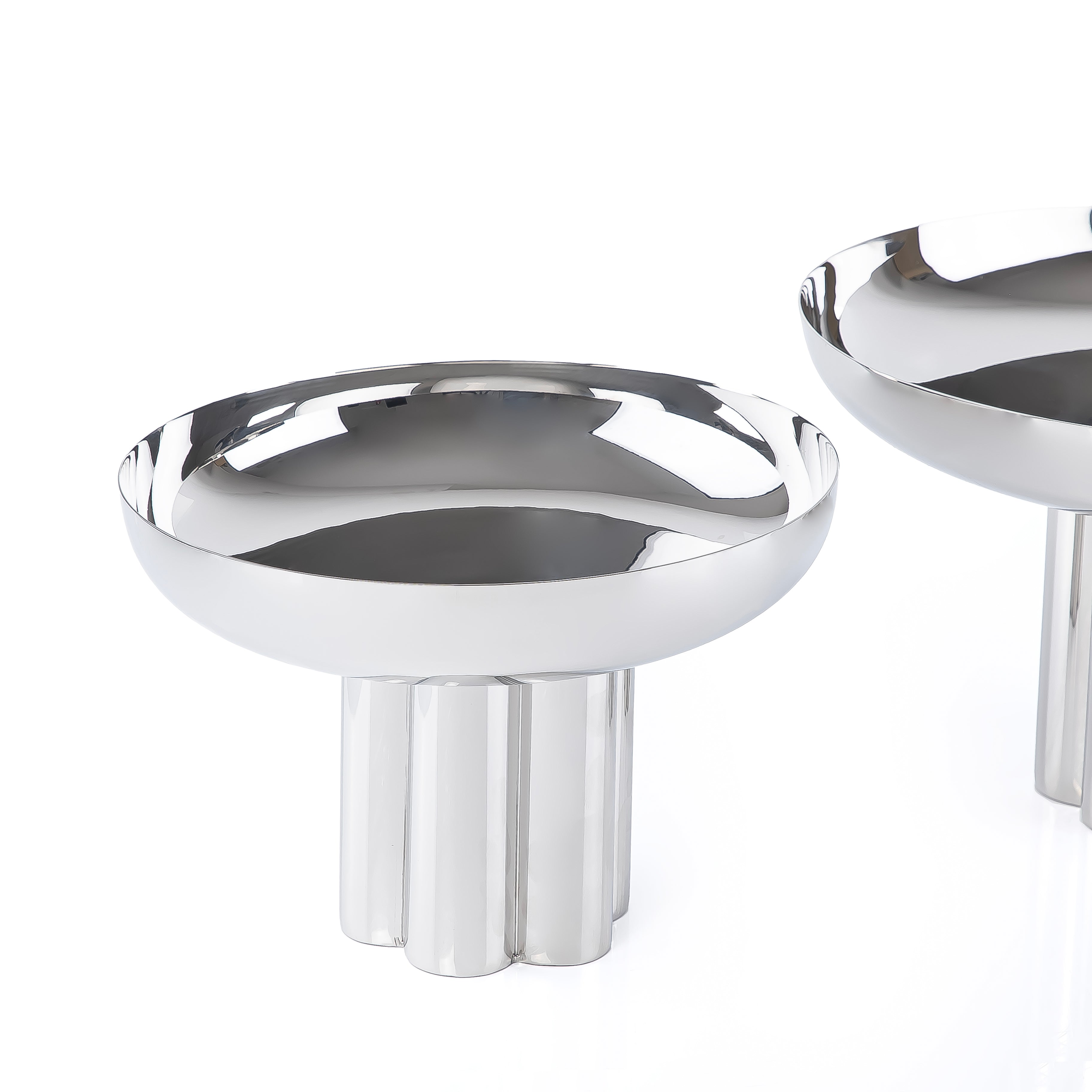 Set of 2 Critical metal stand with gift box - Silver