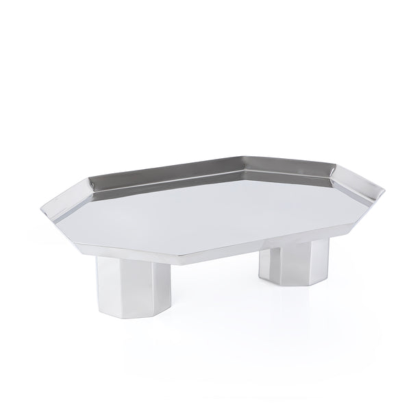 ستاند معدن علي شكل هندسي - فضي 