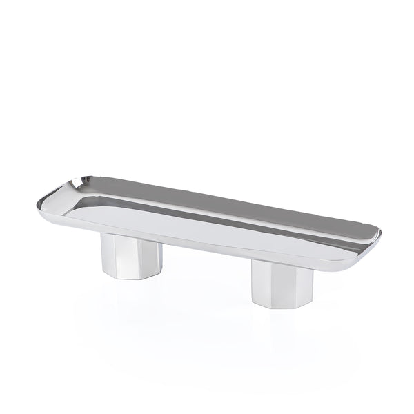 ستاند معدن مستطيل بأرجل - فضي صغير 