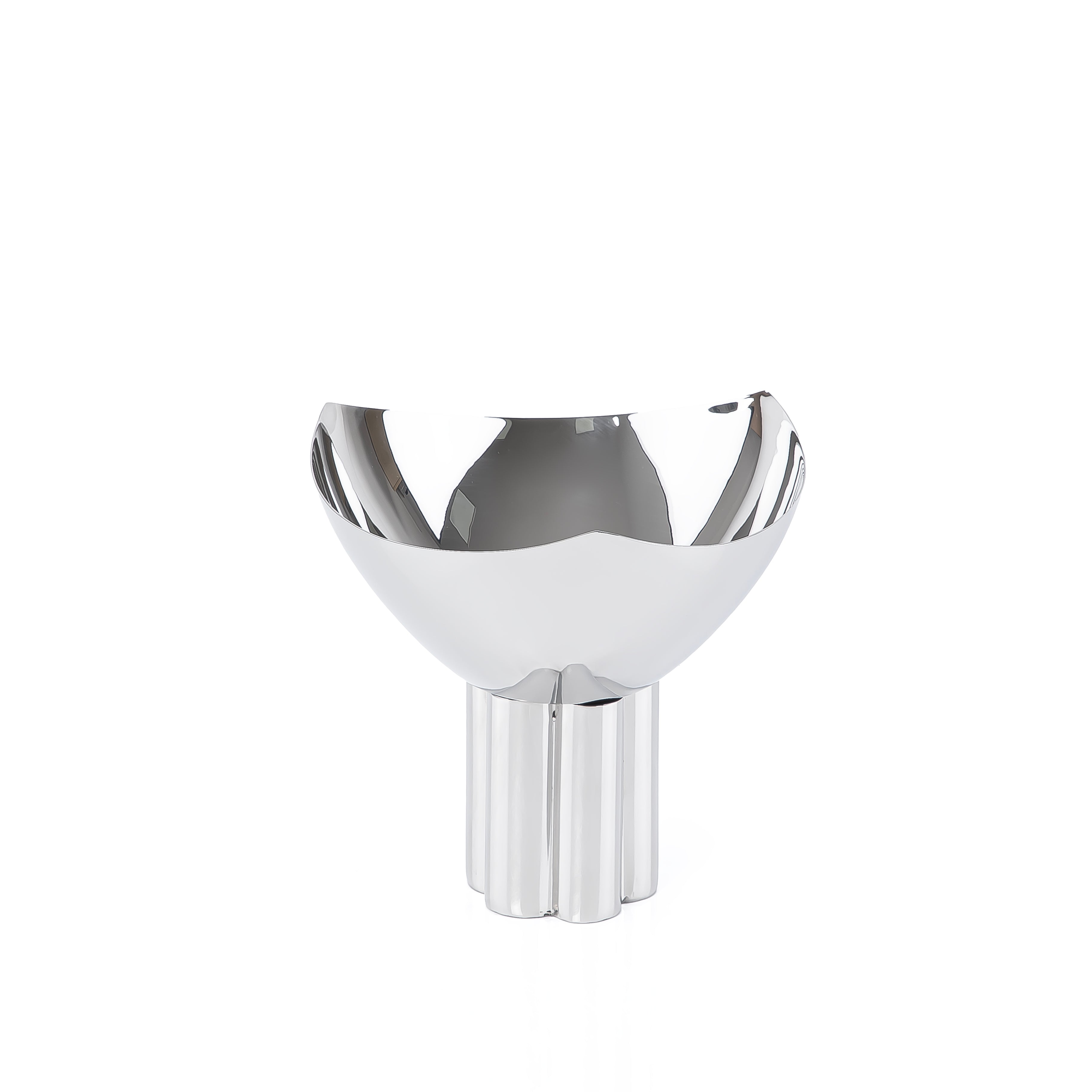 ستاند للتقديم معدن - فضي صغير