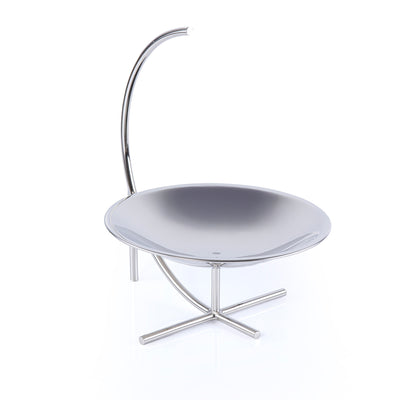 Large Circular Metal Stand - Silver