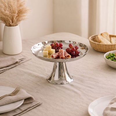 Oval Metal Serveware Stand - Small