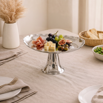 Oval Metal Serveware Stand - Large