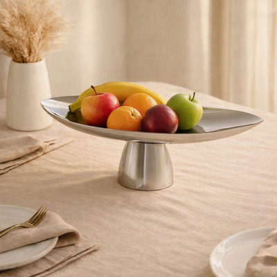 Oval Metal Serveware Stand - Large