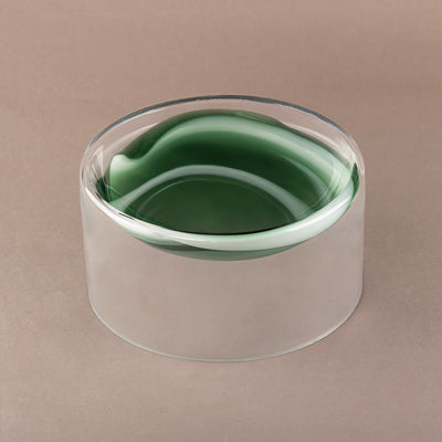 ستاند تقديم زجاج - أخضر