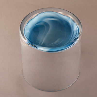 Glass Serving Stand - Blue