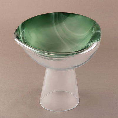 ستاند تقديم زجاج - أخضر  